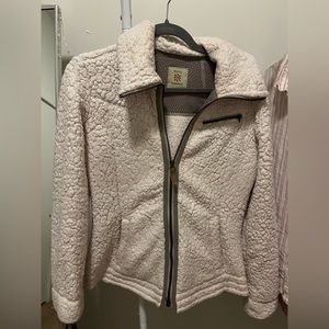 full zip cozy neutral jacket